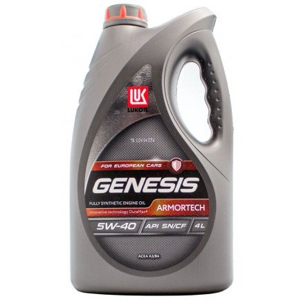 Масло моторное ЛУКОЙЛ GENESIS ARMORTECH SAE 5W-40 API SN/CF 4л