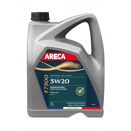 Масло моторное ARECA F 7500 5W20 ECO BOOST (5 л) SN