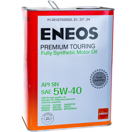 Масло моторное ENEOS PREMIUM TOURING 5W40 SN (Корея) (4L)