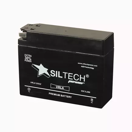 SILTECH VRLA12032 12V3,2Ah (GT4B-5) тонк. SILTECH VRLA12032 12V3,2Ah (GT4B-5) тонк.
